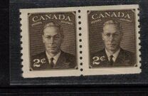 [King George VI - Inscription: "POSTES POSTAGE", タイプ EJ]