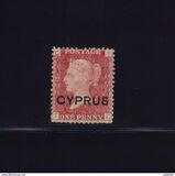 [English Postage Stamps Overprinted "CYPRUS", type A1]