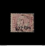 [English Postage Stamps Overprinted "CYPRUS", type A]