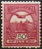 [Turul over Crown of Saint Stephen - New Watermark, tegund F43]