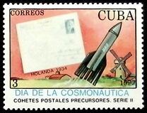 [Cosmonautics Day - Rocket Post, type ESG]