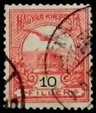 [Turul over Crown of Saint Stephen - New Watermark, tegund F36]