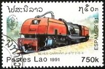 [Exposición Filatélica España - América UPAEP ""Espamer '91". Buenos Aires, Argentina. Locomotoras., tipo AWB]