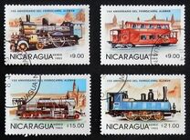 [Airmail - The 100th Anniversary of Nicaraguan Railroads - The 150th Anniversary of German Railroads, type BOU]