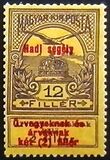 [Aid to Flood Victims Stamps of 1913 Overprinted "Hadi segély" and Surcharged - Military Aid for Widows and Orphans, 類型 K6]