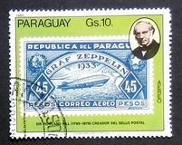 [Airmail - The 100th Anniversary of the Death of Rowland Hill, 1795-1879 - Paraguay Stamps, වර්ගය CEI]