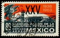 [25º Aniversario de la nacionalización de la industria petrolera. Aéreo., tipo ALX]