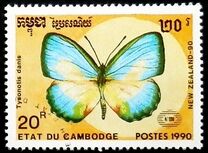 [International Stamp Exhibition "New Zealand '90" - Auckland, New Zealand - Butterflies, Tipe AKD]