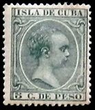 [King Alfonso XIII, Inscription "ISLA DE CUBA", type L3]