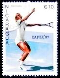 [International Stamp Exhibition "CAPEX '87" - Toronto, Canada - Tennis Players, type BWM]