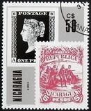 [Airmail - The 125th Anniversary of Nicaraguaian Stamps, type BSV]