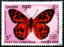 [International Stamp Exhibition "New Zealand '90" - Auckland, New Zealand - Butterflies, type AKA]