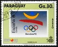 [Airmail - The 500th Anniversary of the Discovery of America - Olympic Games - Barcelona, Spain - World Exhibition "EXPO '91" - Sevilla, Spain, տեսակ DVT]