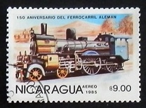 [Airmail - The 100th Anniversary of Nicaraguan Railroads - The 150th Anniversary of German Railroads, type BOU]