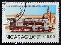 [Airmail - The 100th Anniversary of Nicaraguan Railroads - The 150th Anniversary of German Railroads, type BOW]