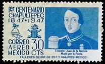 [Airmail - Portraits of "Child Heroes" etc. Inscribed "1er CENTENARIO CHAPULTEPEC ("CHURUBUSCO" or "MOLINO DEL REY") 1847-1947", type AFA]