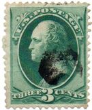 [George Washington - White Wove Paper, type AH1]