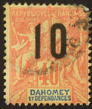 [Issues of 1899-1905 Overprinted in Red or Blue - Distance between 0 & 5 = 2 mm; Distance between 1 & 0 = 3mm, type F6]
