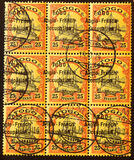 [German Togo Postage Stamps Overprinted - 3mm Between Lines, type A4]