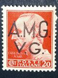 [Italian Postage Stamps Overprinted "A.M.G.V.G." - Allied Military Governemnt Venezia Guilia, type A1]