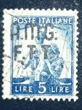 [Democracy - Italy Postage Stamps of 1945 Overprinted "A.M.G.F.T.T.", type A6]
