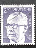 [Serie básica. Gustav Heinemann, 1899 - 1976. Tercer presidente., tipo QI10]