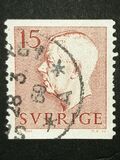 [King Gustaf VI Adolf of Sweden - New Engravement with Imprint, type EE1]