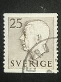 [King Gustaf VI Adolf of Sweden - New Engravement with Imprint, type DB27]