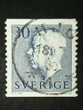 [King Gustaf VI Adolf of Sweden - New Engravement with Imprint, type EE4]
