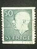 [King Gustaf VI Adolf of Sweden & Tree Crowns - New Colors and Values, Tipi FA67]
