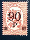[Standing lion Stamps of 1917 & 1919 Surcharged, type V2]