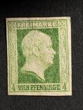 [King Friedrich Wilhelm IV - Hatched Background, Engraved, tip A]