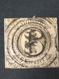 [Value Stamps - Black Print on Colored Paper, type B2]