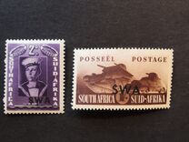 [South Africa Postage Stamps Overprinted "SWA" - Country Inscription in English and Afrikaans, Tüüp BA12]