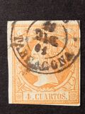 [Queen Isabella II - Colored Paper, tegund O1]