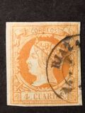 [Queen Isabella II - Colored Paper, tegund O1]
