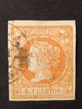 [Queen Isabella II - Colored Paper, tegund O1]