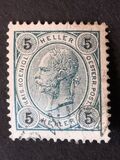 [Emperor Franz Josef I, 1830-1916 - Value in "Heller" Without Varnish Bars, Numerals in Black, type N26]