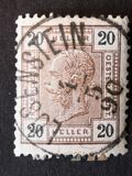 [Emperor Franz Josef I, 1830-1916 - Value in "Heller" - Without Varnish Bars, Numerals in Black, प्रकार Q5]