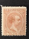 [Newspaper Stamps - King Alfonso XIII, Inscription "CUBA-IMPRESOS", type M]