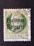 [King Ludwig III Overprinted "Freistaat Bayern", type P1]