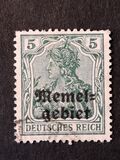 [Sellos de Alemania sobrecargados "Memelgebiet" (Área de Memel), tipo A]