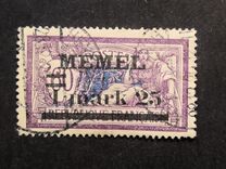 [French Postage Stamps Overprinted "MEMEL" and Surcharged, Typ B9]