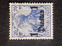 [German Empire Postage Stamps Surcharged - Inscription: "DEUTSCHES REICH" - Watermarked, tip E2]