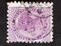 [Queen Victoria - Inscription "NEW ZEALAND - POSTAGE & REVENUE", 类型 L2]