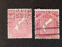 [Map of New Zealand - Coated paper, प्रकार BF]