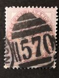 [Regina Vittoria  - Iscrizione "POSTAGE AND INLAND REVENUE", Scrivi AI1]