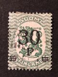 [Standing lion Stamps of 1917 & 1919 Surcharged, type V]