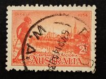 [The 100th Anniversary of the Colonization of Victoria, type Q]