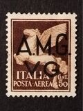 [Airmail - Italian Stamp Overprinted "A.M.G.V.G.", type A13]
